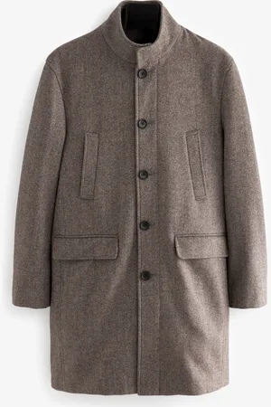 Next Gewatteerde jas van wolmix met visgraatmotief en geïntegreerd gilet4XL