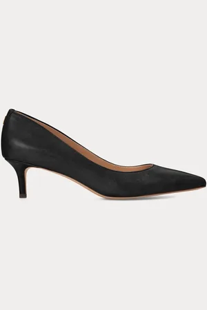 Ralph Lauren Adrienne Leather Kitten Heel ShoesEU 38.5 (UK 5)