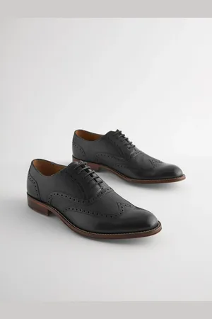Next Leren Wing Cap brogue schoenenEU 45 (UK 11)