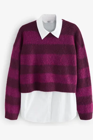 Next Soft Touch Brushed Shirt Layer Knitted JumperXL Regular