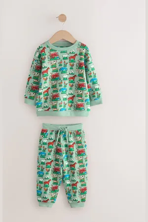 Next Cath Kidston Long Sleeve All-Over-Print Sweatshirt & Joggers Set (3mths-7yrs)110116cm