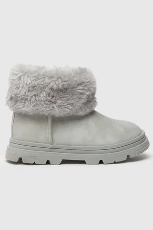 Schuh Grey Cherry Faux Fur BootsEU 24 (UK 7)