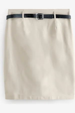Next Belted Knee Length Skirt42 XL Tall