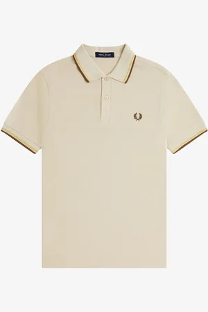 Fred Perry Polo met tweekleurig gestreept randjeSmall
