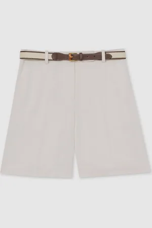 Reiss Devon Linen Blend Bermuda Shorts44