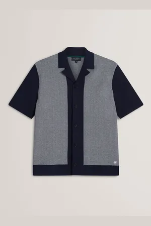 Ted Baker Padrig Knitted Herringbone Shirt2X-Large