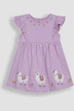 JoJo Maman Bébé 100% Cotton Appliqué Summer Dress98104cm