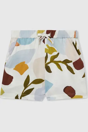 Reiss Tommi Floral Print Drawstring Waist Shorts122128cm