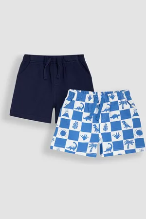 JoJo Maman Bébé Printed & Plain Shorts 2 Pack110116cm