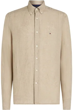 Tommy Hilfiger Regular Fit Essential Stripe 100% Linen ShirtMedium