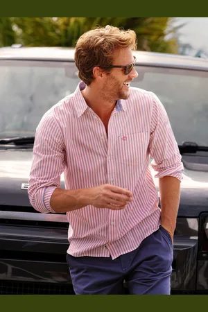 Brakeburn Pink Stripe ShirtMedium