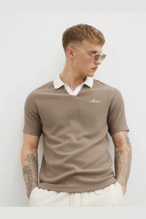 River Island Slim Fit Open Neck Polo Shirtxsmall