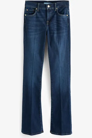 7 for all Mankind Donkerblauw Bair Eco bootcut jeans met wassing en uitlopende pijpen26 R