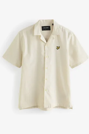 Lyle & Scott Oxford overhemd van linnenmix met reverskraag2X-Large
