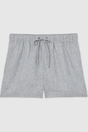 Reiss Willow Linen Blend Drawstring Shorts42