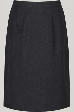 Trutex Grey 16" Back Vent School Skirt (11-14 Yrs)13 Jaar (158cm)