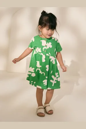Next Short Sleeve 100% Cotton Jersey Dress (3mths-7yrs)104110cm