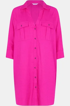 Accessorize Long Sleeve Beach Cover-Up Shirtxsmall