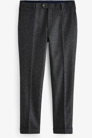Next Regular Fit Trimmed Neppy Nova Fides Suit Trousers40W x 31L (UK 40 R)