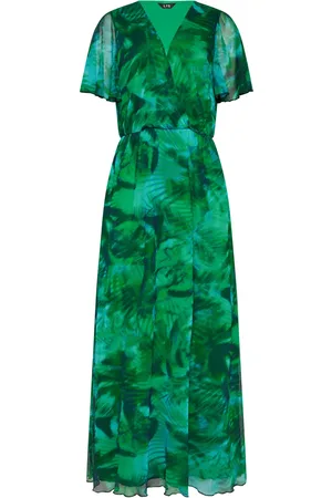 Long Tall Sally Maxi-jurk met tropische mesh48 Tall