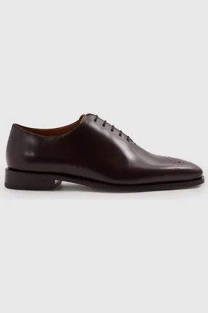Reiss Mead Brogue Leather Brogue Detail Lace Up ShoesEU 42 (UK 8)