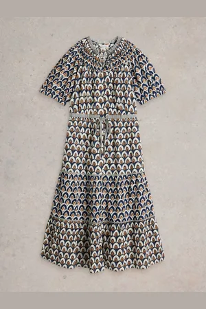 White Stuff Ariel Tiered Woven 100% Organic Cotton DressEU 50 (UK 22)