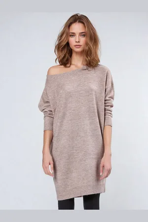 Religion Nebula Knitted off the Shoulder Tunic Dress34