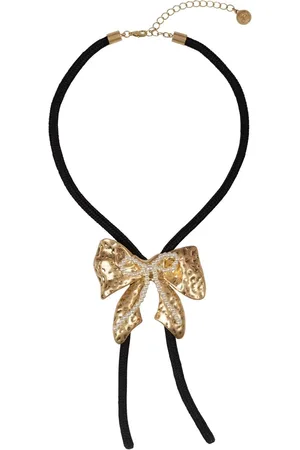 Bibi Bijoux Gold Tone Bow Cord Necklaceeen