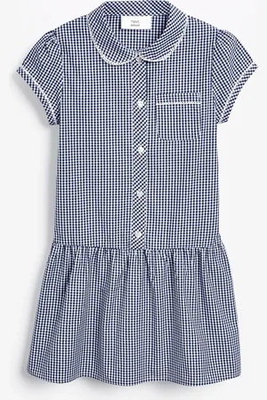 Next Geruite schooljurk met verlaagde taille en hoog aandeel katoen (3-14 jr)9 Jaar (134cm)