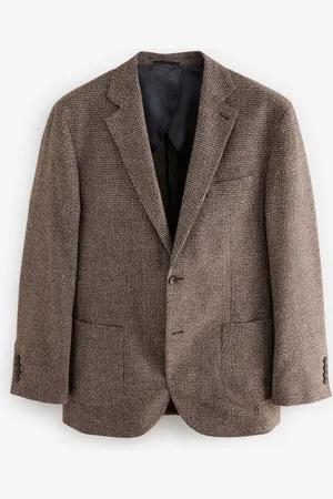 Next Geruite blazer met wol en geborstelde afwerking40 R