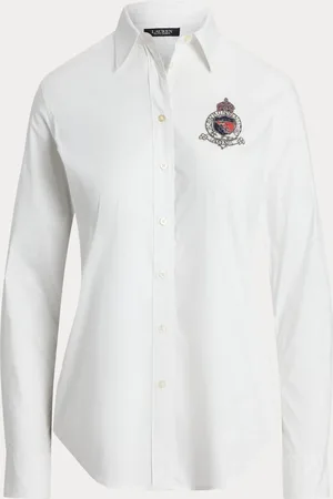 Ralph Lauren Silky Stretch Cotton Crest Logo ShirtS