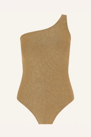 Accessorize Shimmer One Shoulder Swimsuit38