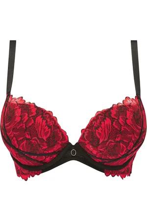 Ann Summers Nightfall Floral Lace Fuller Bust Padded Plunge Bra