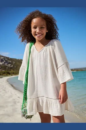Next 100% katoenen strandkaftanjurk (3-16jr)8 Jaar (128 cm)