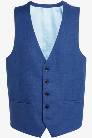 Moss Slim Fit Slub Suit Waistcoat50 Standaard (UK 40 R)