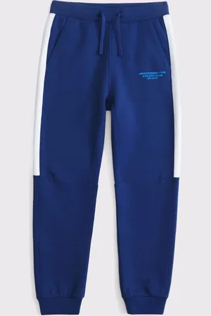 Abercrombie & Fitch Logo Tapered Joggers With Stripe Detail146152cm