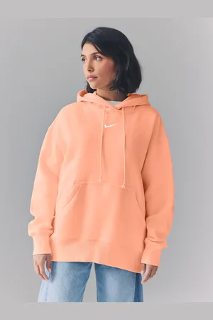 Nike Oversized sportkleding Phoenix fleece mini swoosh pullover met hoodiesmall