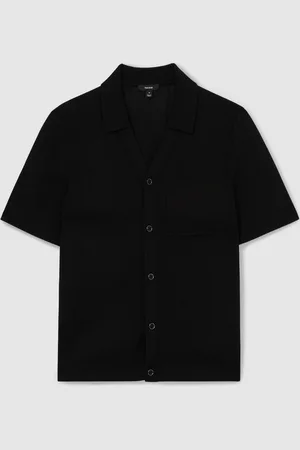 Reiss Fallon V-Neck Collar Textured Knit Shirt2X-Large