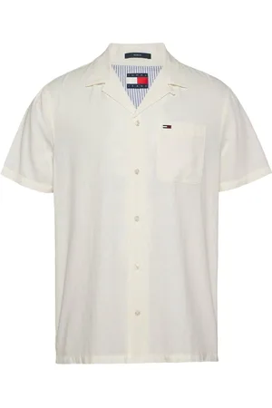 Tommy Hilfiger Linen Blend Short Sleeve ShirtLarge