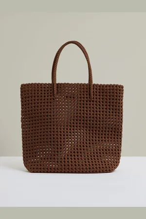 Reiss Nancy Woven Neoprene Tote Bageen