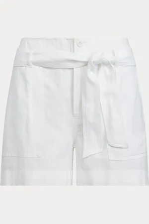 Ralph Lauren Daviana linnen short met riemEU 40 (UK 12)