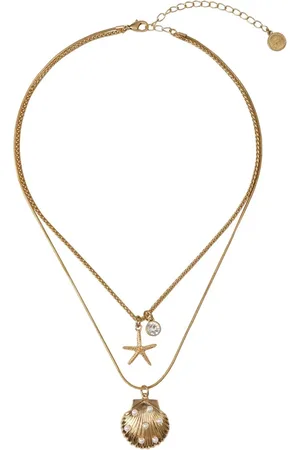 Bibi Bijoux Gold Tone Seaside Layered Necklaceeen