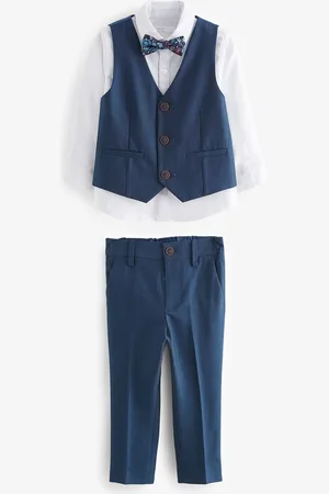 Next Set van gilet, shirt, broek en vlinderstrikje (3mnd-9jr)9