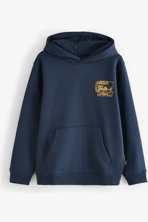 Vans Boys Next Stop Loose 100% Cotton Blue Hoodiexl