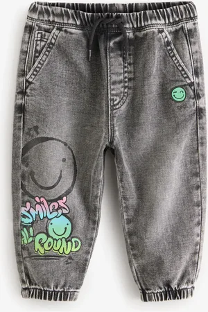 Next 100% Cotton Graffiti Print Jeans (3mths-7yrs)9