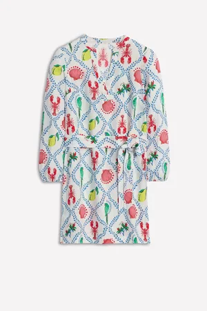 Boden Cleo 100% Linen Tie Waist Dress36