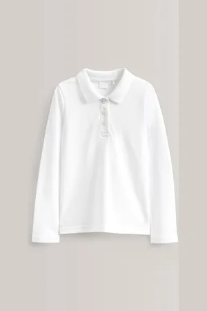 Next 100% katoenen schoolpoloshirts met lange mouwen verpakking van 2 (3