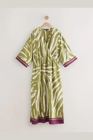 Next Lange kaftan maxi-jurk met V-halsEU 44 Tall (UK 14 T)