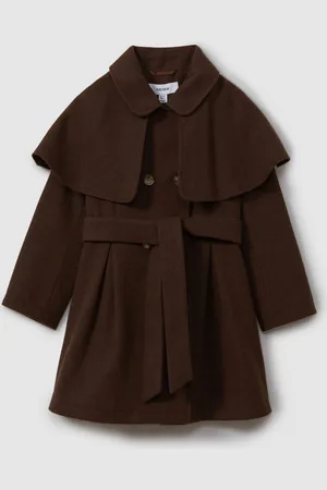 Reiss Karlie Double Breasted Cape Coat with Wool7