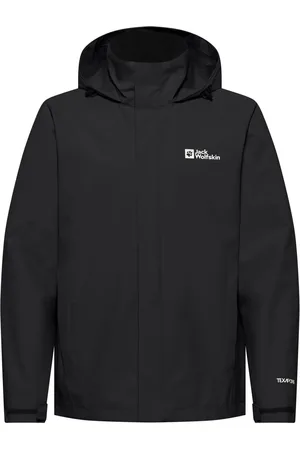 Jack Wolfskin Mens Trailtime 2L Waterproof Black JacketMedium